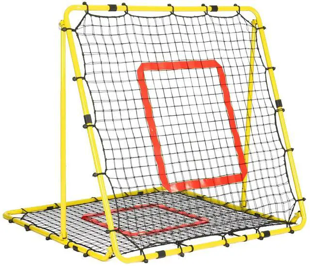 Main image of Baseball and Softball Rebounder Net,Baseball Rebounder,Volleyball Rebounder,Pitch Back Net,Multi-Sport Training Rebound Screen,with Pitching Target,Easy Adjustable Angles