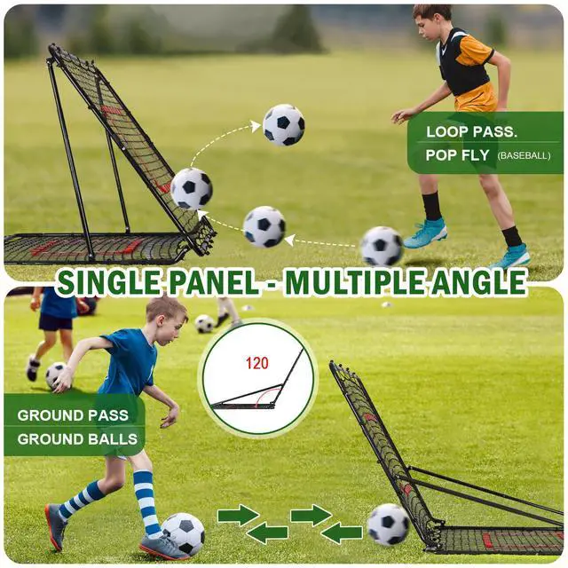 Alt view image 4 of 7 - Baseball and Softball Rebounder Net,Baseball Rebounder,Volleyball Rebounder,Pitch Back Net,Multi-Sport Training Rebound Screen,with Pitching Target,Easy Adjustable Angles