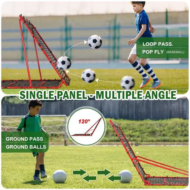 Alt view image 4 of 7 - Baseball and Softball Rebounder Net,Baseball Rebounder,Volleyball Rebounder,Pitch Back Net,Multi-Sport Training Rebound Screen,with Pitching Target,Easy Adjustable Angles