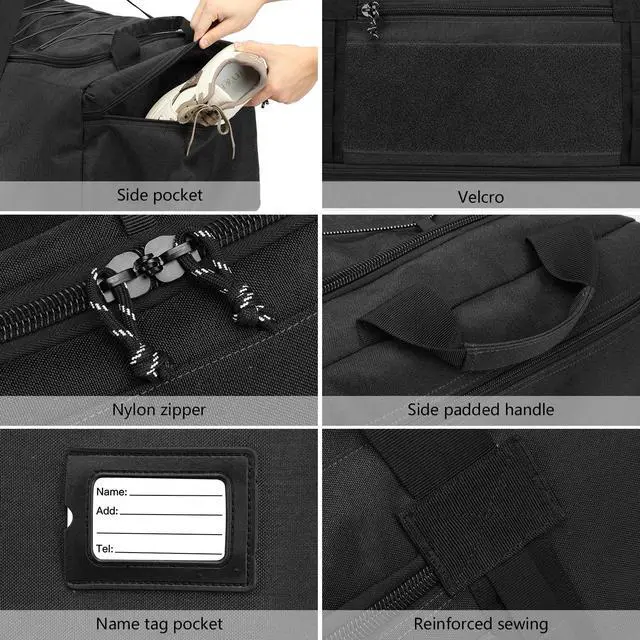 Alt view image 5 of 7 - 170L Extra Large Baseball Bag with Wheels Gym Duffle Softball Catchers Coach Team Equipment Bags Collapsible Rolling Travel Duffel Bat Gear Bag for Hockey Basketball Football Volleyball Soccer