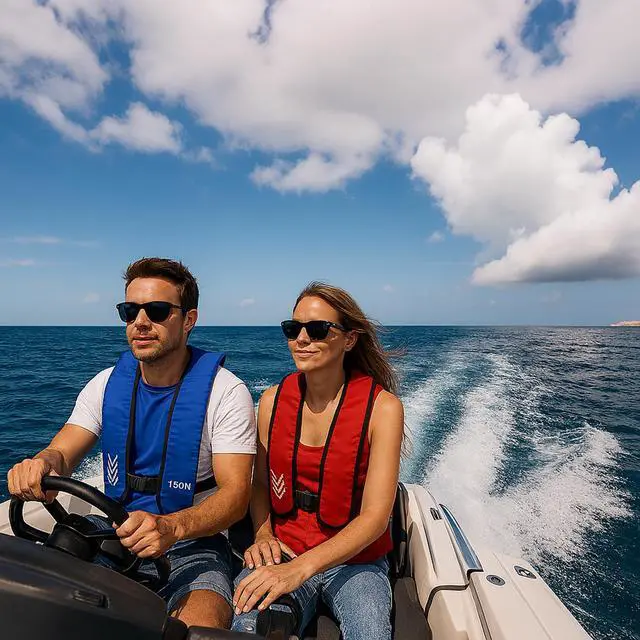 Alt view image 7 of 7 - Inflatable-Life-Jacket| Lightweight Life-Vest for Adults| Automatic Inflatable-PFD| Supports up to 300 lbs