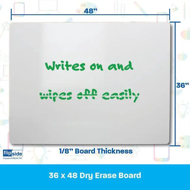 Alt view image 2 of 3 - Flipside, FLP13648, Unframed Dry Erase Board Set, 1 Each, White