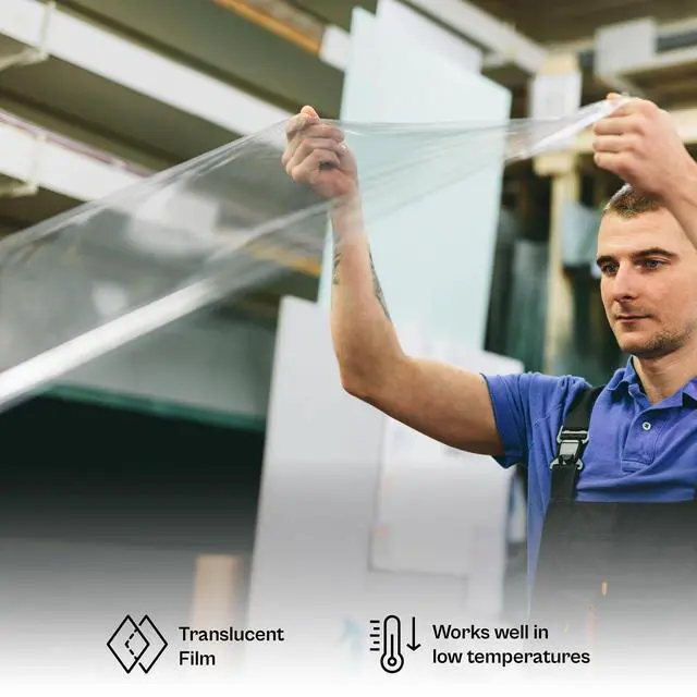 Alt view image 4 of 7 - PSBM Blown Hand Stretch Wrap/Shrink Film 12" x 1500 feet 80 Gauge 4 Rolls | Clear Blown Stretch Wrap Heavy Duty Plastic Industrial Strength Film for Packaging, Moving, Packing, Shipping & Storage