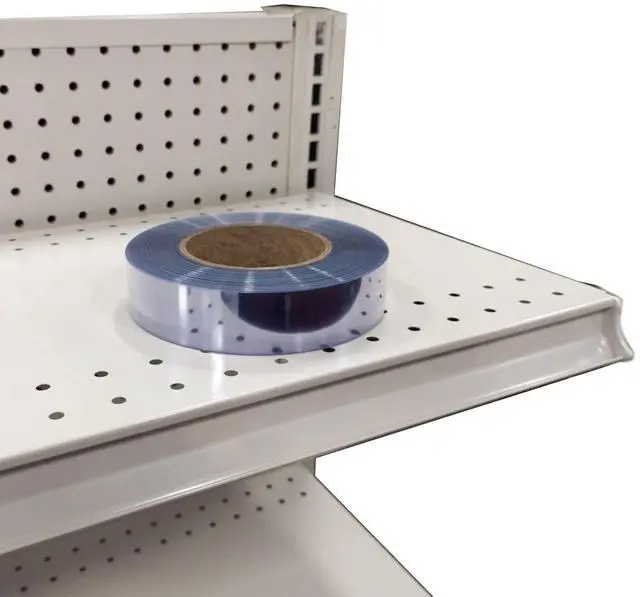 Main image of Transparent/Clear Gondola Shelf Vinyl Insert for Ticket Channel 130' x 1.25"- 10 Pack