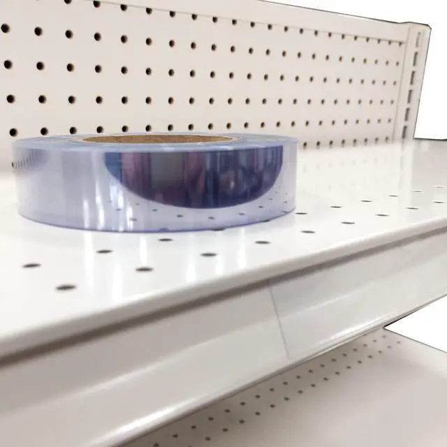 Alt view image 2 of 5 - Transparent/Clear Gondola Shelf Vinyl Insert for Ticket Channel 130' x 1.25"- 10 Pack