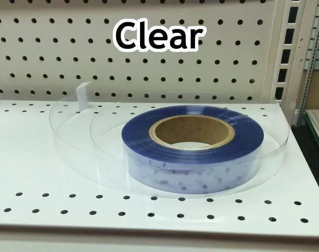 Alt view image 5 of 5 - Transparent/Clear Gondola Shelf Vinyl Insert for Ticket Channel 130' x 1.25"- 10 Pack