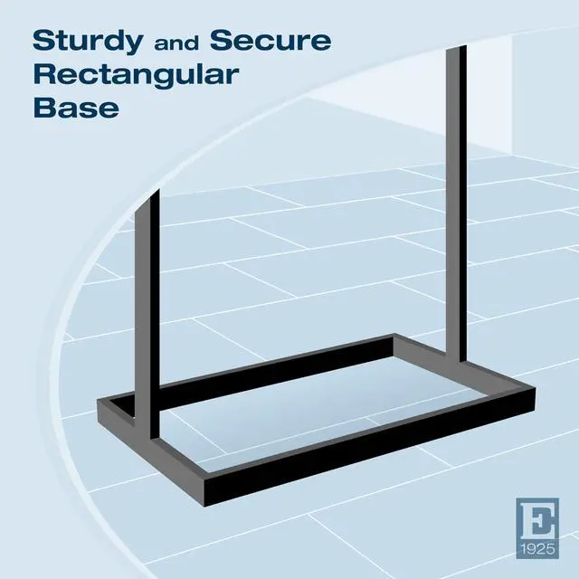 Alt view image 4 of 6 - Industrial Metal Sign Holder, 22x28, 56in H | Poster frame on heavy-duty floor-standing base, professional-grade matte black finish for durable & stylish retail signage