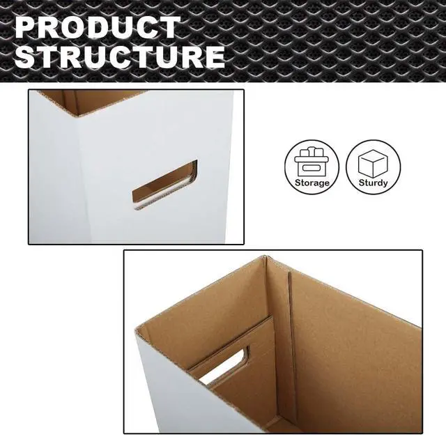 Alt view image 7 of 7 - Comic Books Storage Boxes Short Holds 150-175 Stackable Durable Archive 10 piece