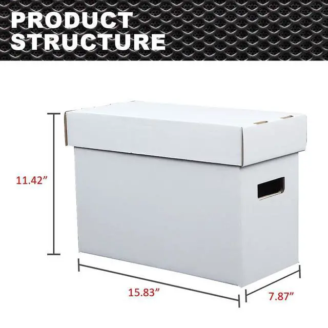 Alt view image 4 of 7 - Comic Books Storage Boxes Short Holds 150-175 Stackable Durable Archive 10 piece