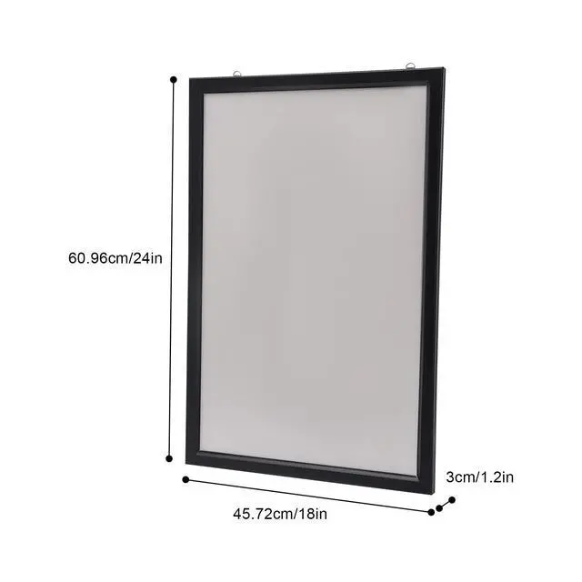 Alt view image 2 of 7 - 18" x 24" LED Backlit Poster Outer Frame Movie Poster Frame Art Picture Light Box Advertising Display Frame Movie Poster Light Box Home Theater Wall Mounted for Movie Poster Advertising Display