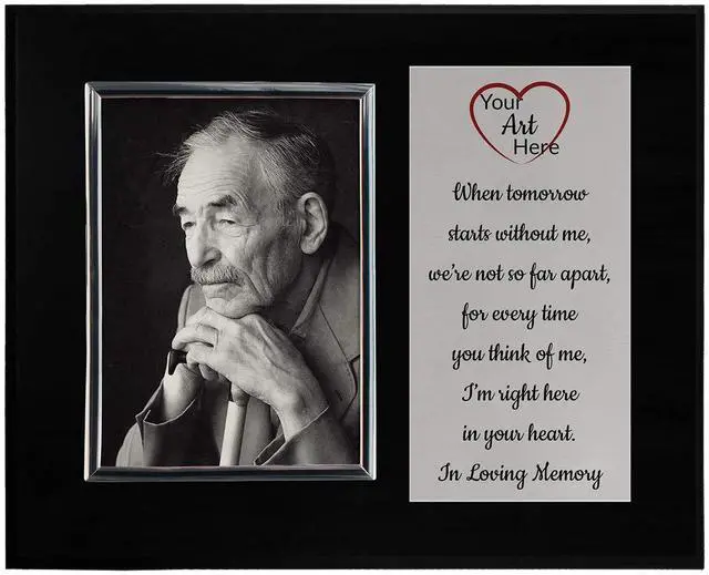Alt view image 2 of 5 - Personalized Photo Plaque Add Your Custom Text and Artwork Comes w/a Silver or Gold Frame - Great for Manager on Duty Employee of the Month or Corporate Awards and Plaques (12 x 15" with 6x8" Frame)