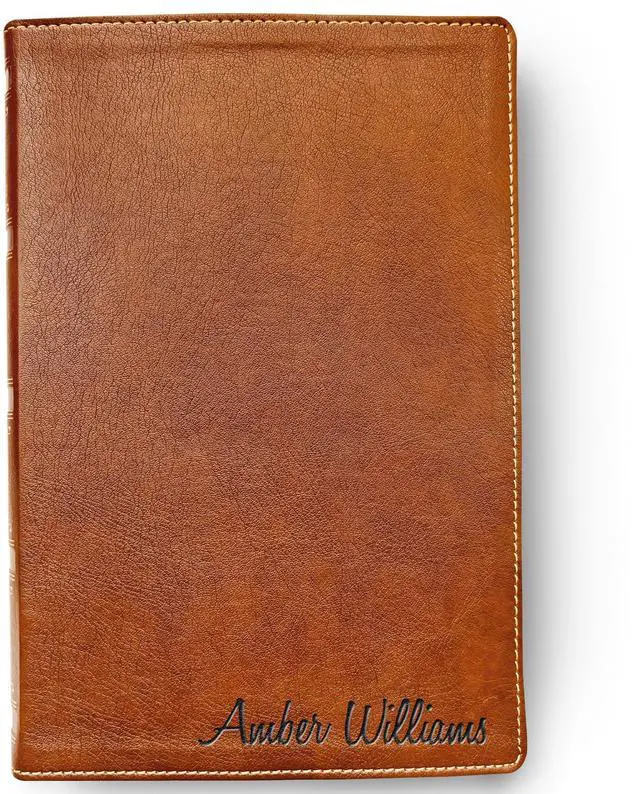 Main image of Personalized NKJV Bible with Name Engraved, Custom Engraved New King James Version, Wide-Margin Holy Bible, Christian Gifts Religious Gifts