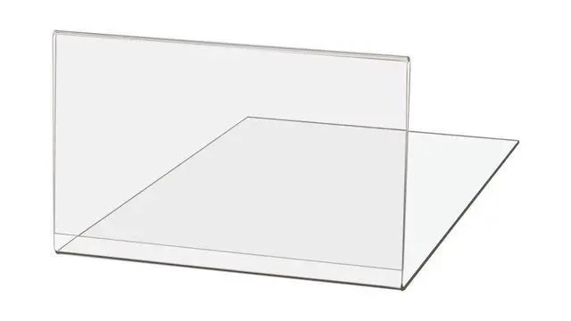Alt view image 5 of 7 - 10 Pack Acrylic Retail Shelf Talker 7" Wide by 5" High for Product Features QR Codes and UPC Labels Clear Side Loading Moveable Branding and Product Highlights Sign Holder