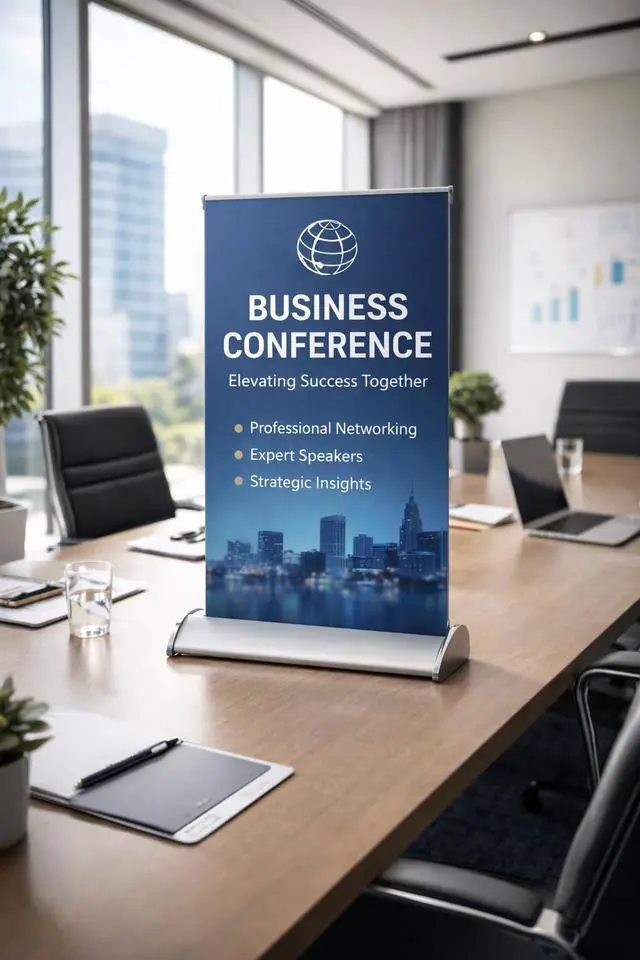 Alt view image 5 of 5 - Custom Retractable Banner Stand, Roll Up Banner with Your Logo/Text, Personalized Pull Up Display for Business, Trade Shows, Events 33x81 / 36x92 / 24x81 / 23x66 / Tabletop 11.5x17.5