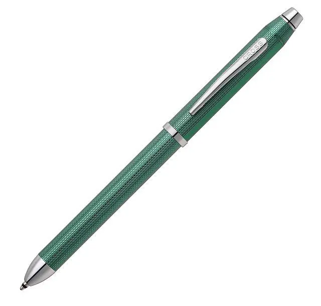Alt view image 3 of 5 - Tech3+ Refillable Multi-Function Ballpoint Pen with Stylus, Medium Ballpen (Black and Red Ink) and Pencil, in one sleek writing instrument.Includes Luxury Gift Box - Translucent Green Barrel