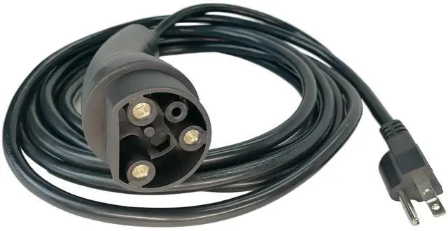 Main image of Charging Power Cord Assembly for D2, D3, D5 & D-Max EV Golf Cart, UL Listed, Replaces OEM# 2.04.0620 (Black 16.4ft)