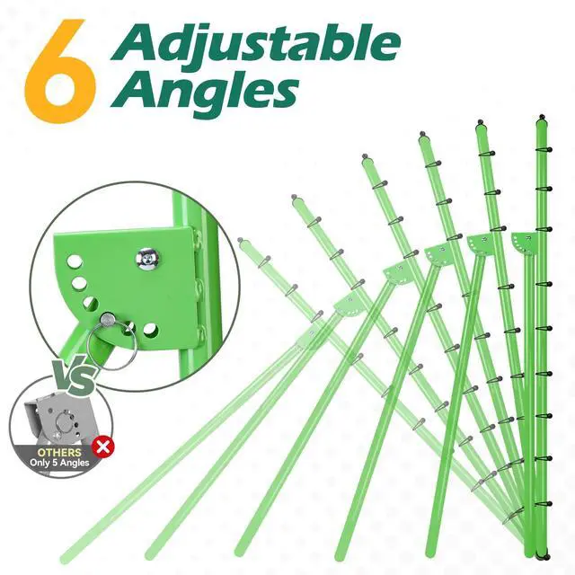 Alt view image 3 of 7 - 6-Angle Adjustable Volleyball Rebounder Net 7x4 ft with PU Volleyball and Stakes - Bounce Back Training Equipment for Practicing Volleying, Bumping, Spiking, Easy Set Up & Steady for Multi Sports