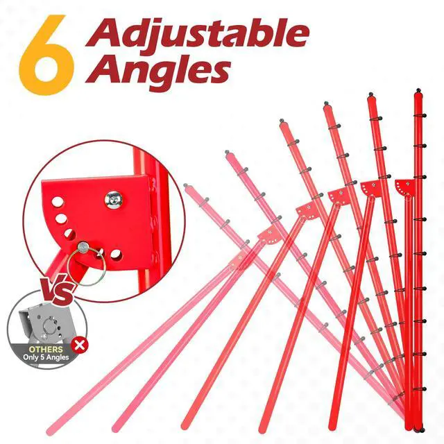 Alt view image 3 of 7 - 6-Angle Adjustable Volleyball Rebounder Net 7x4 ft with PU Volleyball and Stakes - Bounce Back Training Equipment for Practicing Volleying, Bumping, Spiking, Easy Set Up & Steady for Multi Sports
