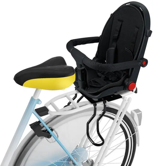 Alt view image 7 of 7 - Rear Child Bike Seat, Kids Bicycle Back Seat Safe Rear Mount Child Bike Seat Fits All Bicycle Rear Frames, for 2-5 Years Old, 60lbs