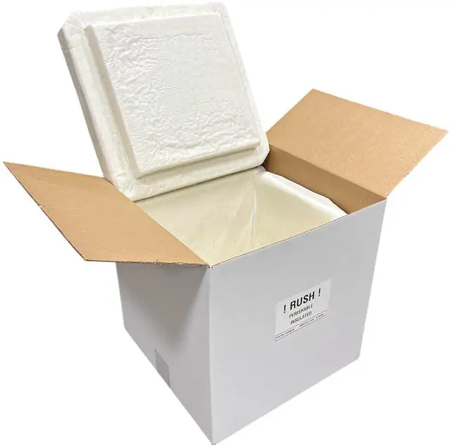 Main image of UN18A Thermo Chill Insulated Carton with Foam Shipper - 18" x 18" x 18" Outer Dimensions - 14" x 14" x 12.5" Inner Dimensions