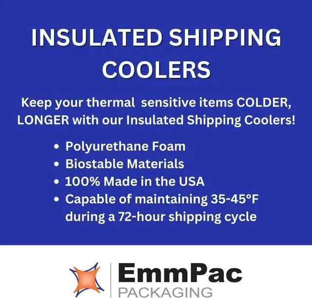 Alt view image 4 of 4 - UN18A Thermo Chill Insulated Carton with Foam Shipper - 18" x 18" x 18" Outer Dimensions - 14" x 14" x 12.5" Inner Dimensions