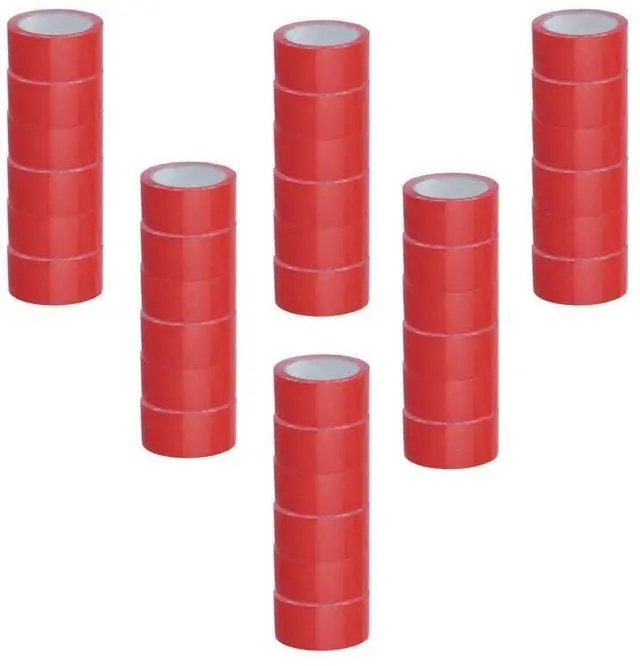 Main image of 36 Pack Red Packing Tape 2 Inch x 55 Yards, 2 Mil Thick, Heavy Duty Colored Moving and Packaging Tape for Carton Sealing (Red)
