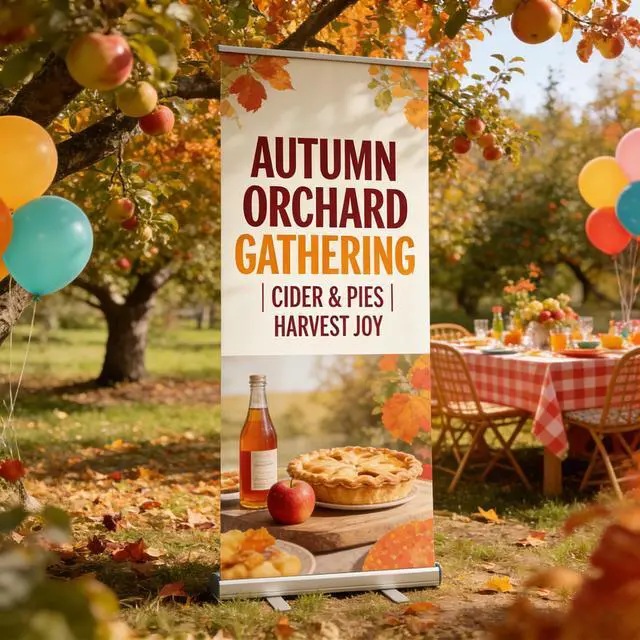 Alt view image 6 of 7 - Custom Retractable Banner with Aluminum Silver Stand, 33" × 81" Portable, Durable & Easy Setup, Full Color Pop Up Display Sign with Travel Bag for Events, Trade Shows (Design 1)