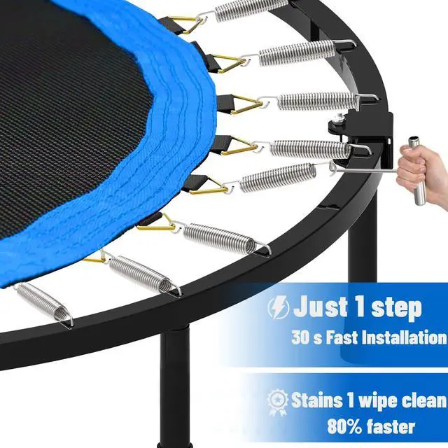 Alt view image 3 of 7 - Trampoline Springs Heavy Duty Stainless Steel Replacement,16-Pack with T-Hook and Pulling Tool,5.5-7 Inch