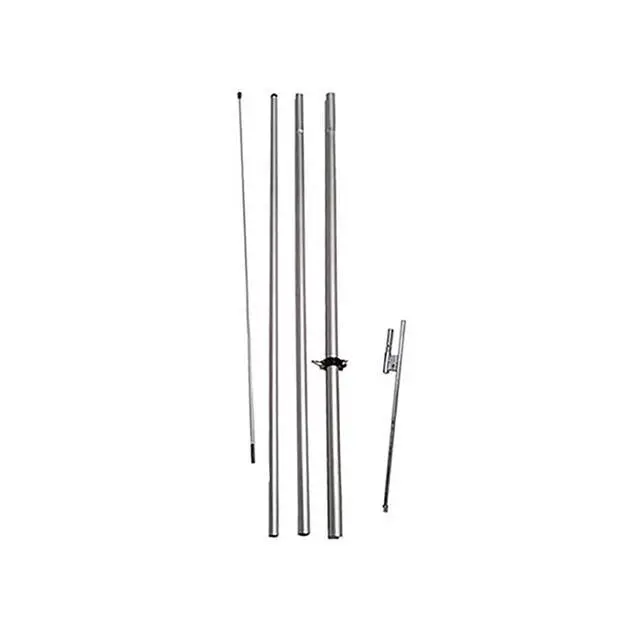 Alt view image 4 of 7 - Barber Shop (White) Feather Flag Eye Catching Banner Sign for Business and Marketing Complete Set with 15 ft Pole Kit and Ground Spike