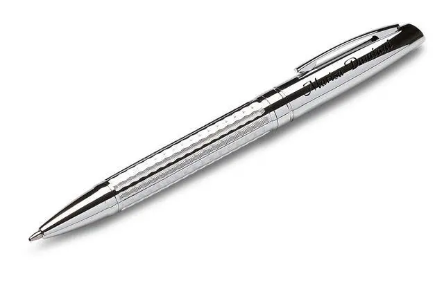 Alt view image 4 of 5 - Custom Engraved Diamond Cut Ballpoint Pen & Wood Box Set