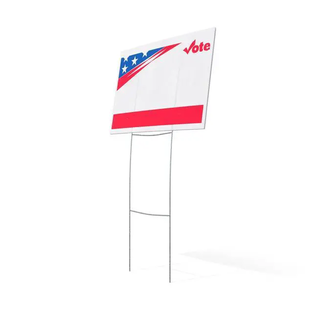 Alt view image 5 of 6 - 24"x10" Heavy Duty Metal H-Stakes Frame Wire Stakes - Yard Sign Stake - Lawn Sign Stake. Use with 4mm and 5mm Corrugated Plastic Yard Signs (50)