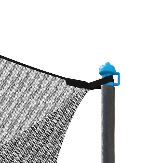 Alt view image 4 of 7 - Trampoline Enclosure Net with Pole Cap, Replacement Safety Enclosure Net for 6 Straight Poles Round Trampoline, Breathable and Weather-Resistant