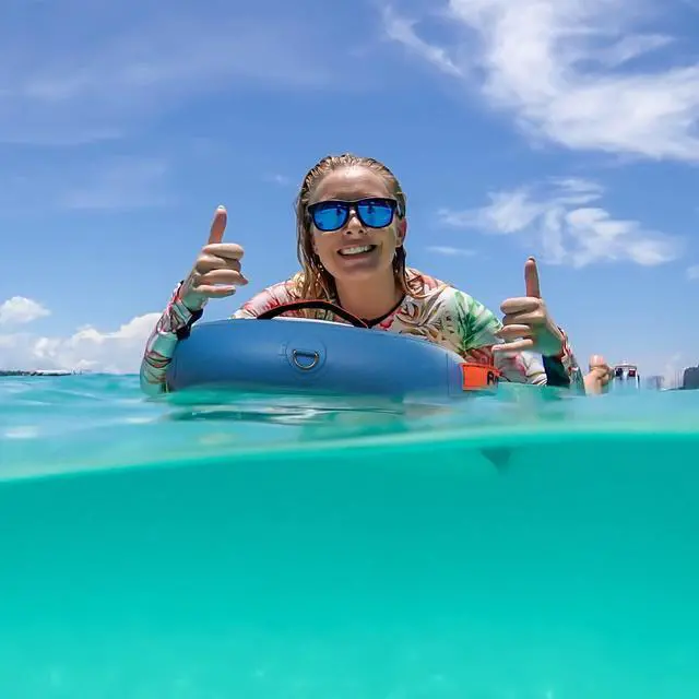Alt view image 7 of 7 - Body Board - Beach Body Board - Ultra Lightweight PVC Core Body Board for Beach and Pool, with Wrap Wrist Straps, Foldable, Perfect Surf for Teens and Adults