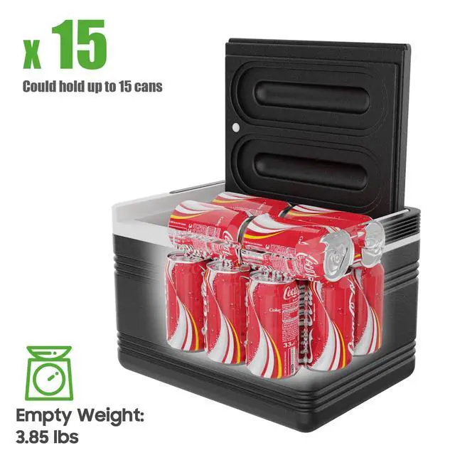 Alt view image 6 of 7 - Golf Cart Cooler with Mounting Bracket, Universal Ice Chest for Yamaha G14-G29, Club Car DS Precedent 1981-up, EZGO RXV TXT 1994+, 48H Cooling, OEM 102588101 103886801