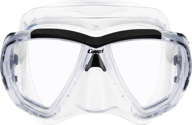 Alt view image 2 of 7 - Mask and Snorkel Kit for Snorkeling and Freediving - Wide View and Dry Snorkel- Big Eyes & Seal Dry - Made in Italy