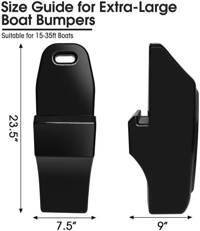 Alt view image 2 of 7 - Pontoon Boat Fenders Boat Bumpers for Docking Pontoon ONLY | Pontoon Bumpers Boat Fenders Customized Inflatable Boat Fenders Bumpers for Docking with Locking Recessed Groove&Grip Handle