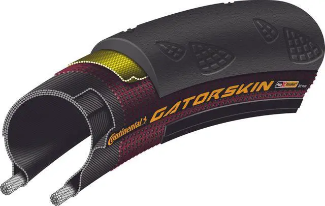 Alt view image 5 of 5 - Gatorskin - Road Bike Tire | Tough Urban & Touring Tire for Daily Riding - PolyX Breaker, Duraskin