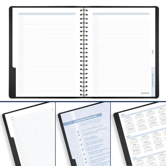 Alt view image 6 of 7 - 2026 Appointment Book Planner, Daily, 6-1/2" x 8-3/4", Medium, The Action Planner, Black (70EP030526)