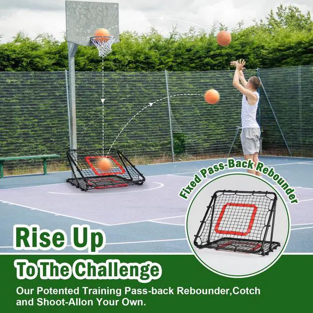 Alt view image 5 of 7 - Baseball and Softball Rebounder Net,Baseball Rebounder,Volleyball Rebounder,Pitch Back Net,Multi-Sport Training Rebound Screen,with Pitching Target,Easy Adjustable Angles