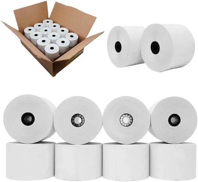 Main image of Pay At The Pump Gas Station Thermal Paper Rolls, 2 5/16 x 356, White, 24-Pack BPA Free thermal paper roll for gilbarco pumps by ®
