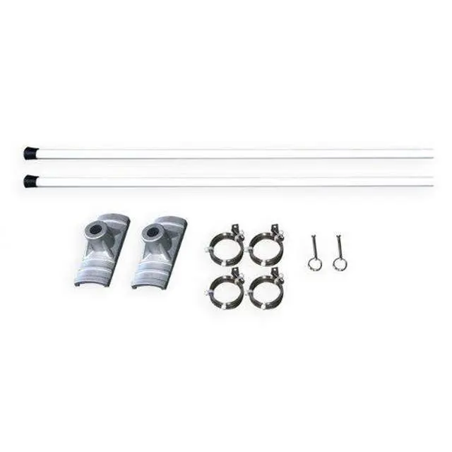 Alt view image 3 of 4 - 24" Street Light Pole Banner Bracket Hardware - Double Set