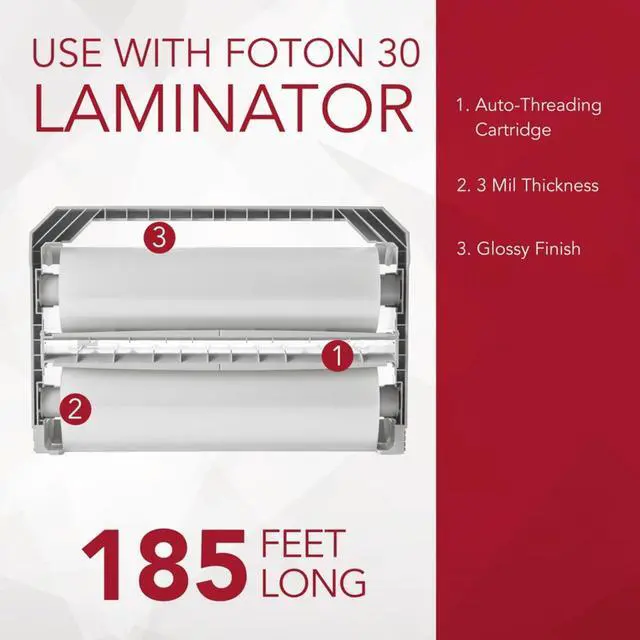 Alt view image 5 of 5 - 5 Mil Foton 30 Reloadable Cartridge with 113' Laminating Film (FOTONRC005C)