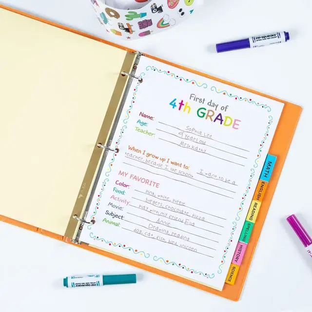 Alt view image 7 of 7 - Insertable Dividers for 3 Ring Binders, 8 Tabs per Set, Multicolor Big Tabs, Buff Paper with Gold-Reinforced Holes, Great for Organizing Reports, Projects, and More (48 Sets of 11111)