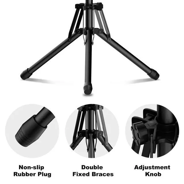 Alt view image 4 of 6 - Poster Stands for Display, Double Sided Display Poster Stand | 2 Pack Outdoor Sign Holder with Metal Frame, Adjustable Tripod Stand Height up to 80" for for Malls, Weddings, Business