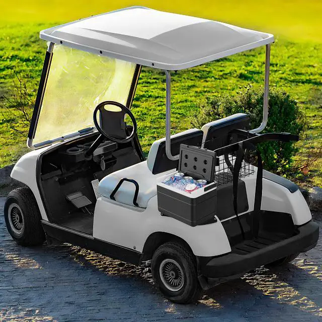 Alt view image 5 of 7 - Golf Cart Cooler with Mounting Bracket, Universal Ice Chest for Yamaha G14-G29, Club Car DS Precedent 1981-up, EZGO RXV TXT 1994+, 48H Cooling, OEM 102588101 103886801