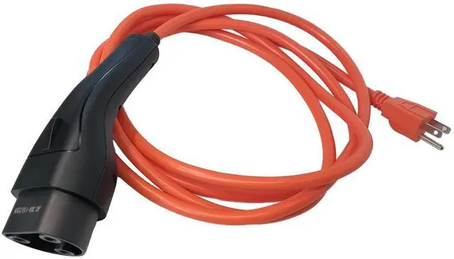 Main image of Charging Power Cord Assembly for D2, D3, D5 & D-Max EV Golf Cart, for i20/i20U/i20L/i40/i40F/i40L/i60/i60F/i60L/i80 Model, 30A 110V~220V, Replaces OEM# 2.04.0620 (Orange 10ft Plus)
