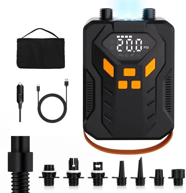 Main image of Electric Paddle Board Pump,Rechargeable 20PSI High Pressure SUP Air Pump with Storage Bag and Led,Intelligent Dual Stage Inflation & Deflation,Suitable for Stand Up Paddle Boards,Boats,Kayaks