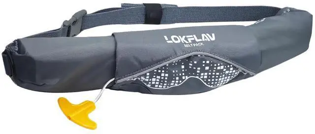 Main image of Manual Inflatable Belt PFD for Adults with CO2 Cartridge, Fits Waist 30-52 in, Weight 80-330 Ibs, 130N Buoyancy, Ideal for Kayaking, Fishing, Sailing and All Recreational Water Sports