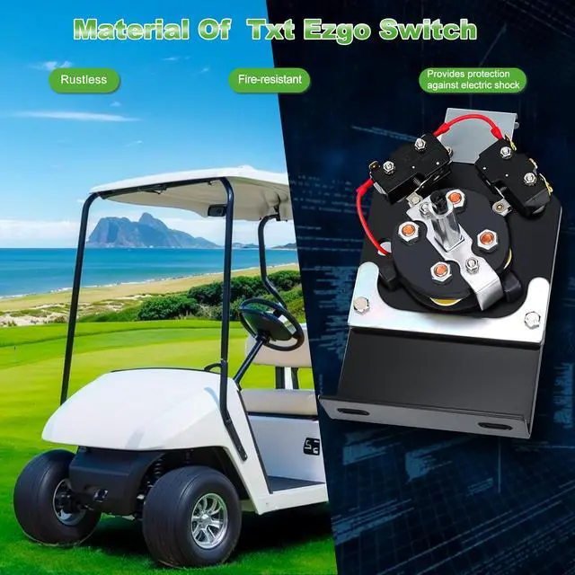 Alt view image 4 of 7 - Forward Reverse Switch Assembly for EZGO TXT 1994-up Golf Cart, OEM# 73036G01 70578G01 70578G02 73036-G01 70578-G01 70578-G02 Black