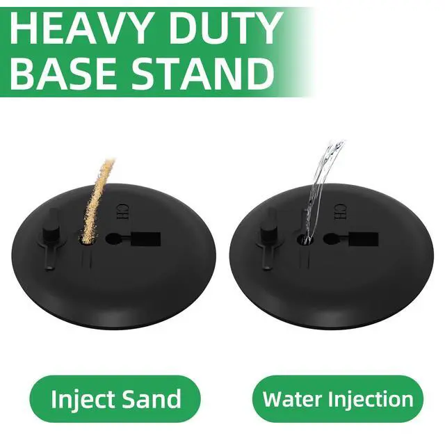 Alt view image 5 of 7 - 2Pack Sign Stand 8.5x11 Inch, Adjustable Floor Standing Sign Holder | Heavy Duty Poster Stand Aluminum, Snap Open Frame, 360° Rotation Vertical Horizontal, Round Base for Mall, School, Restaurant